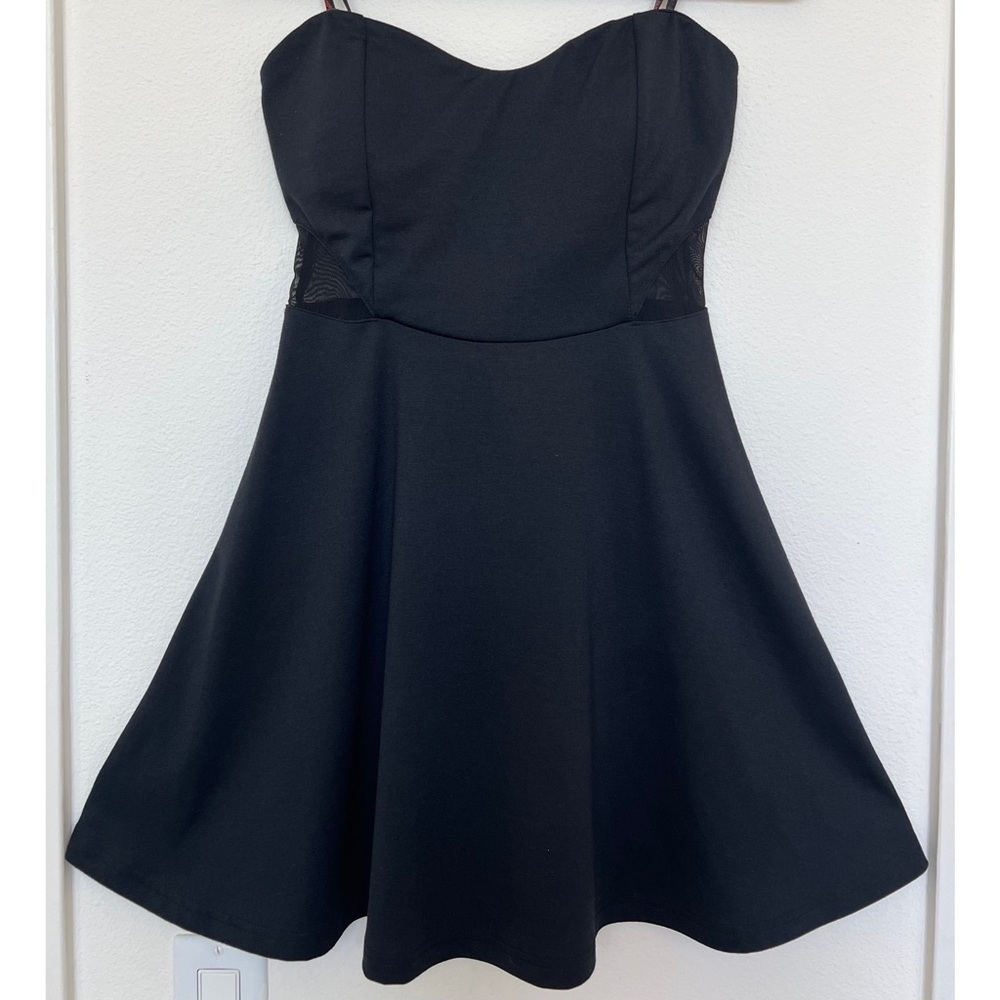 G by Guess Strapless Black Dress